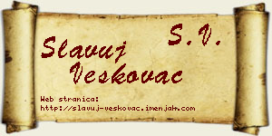Slavuj Veškovac vizit kartica